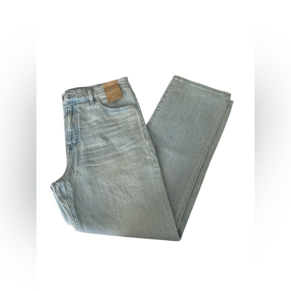 Madewell ’90s Straight Leg Jeans Light Wash Size 31 NWT Vintage-Inspired Denim - Picture 7 of 10